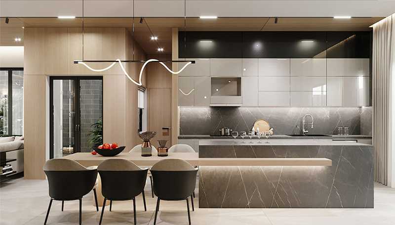 Thiết kế bếp đẹp và độc đáo