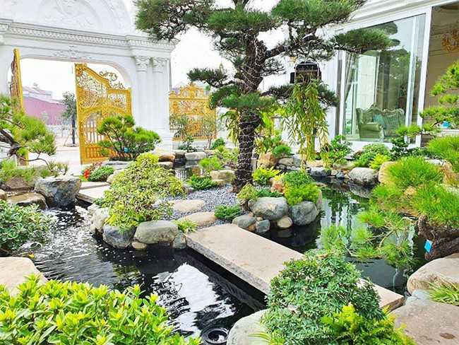 Tiểu cảnh biệt thự sang trọng hiện đại